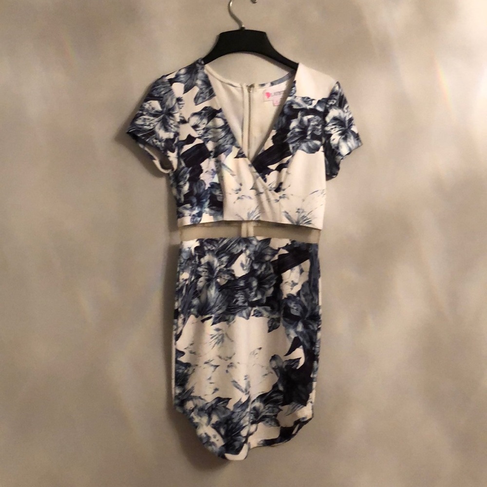 Blue white Dress